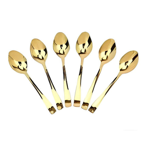 Gold Stainless Steel Spoon 6 PCS