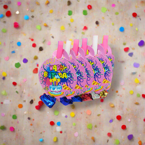 Party Horn "Happy Birthday" 6pcs