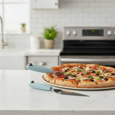 Pizza Cutter & Lifter Shovel