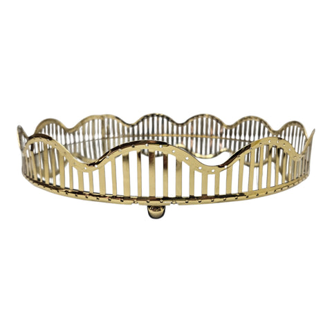 Gold Mirror Candle Tray  32*6.5CM