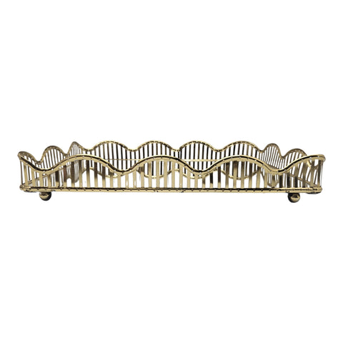 Gold Mirror Candle Tray  35*25*6.5CM