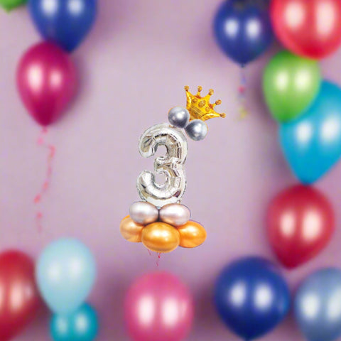 Number "3" Balloon