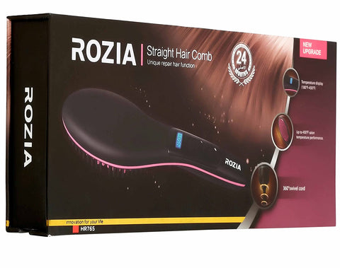 ROZIA High Quality Straightener Comb with Temperature Control