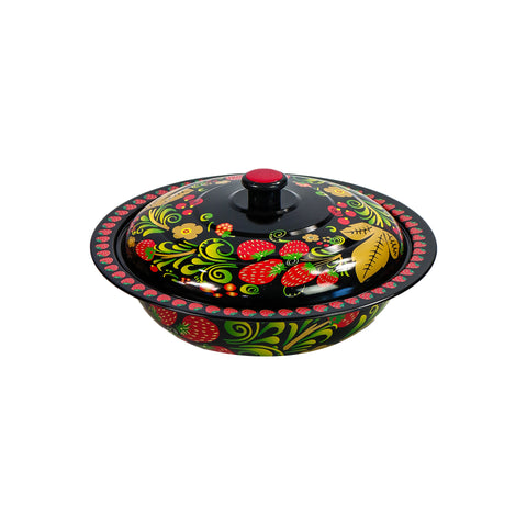 Printed Metal Bowl & Lid