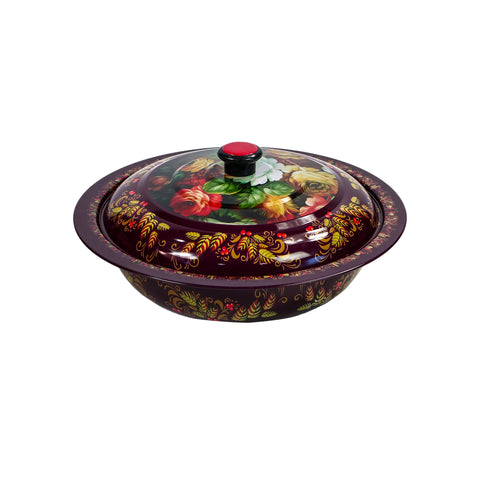 Printed Metal Bowl & Lid