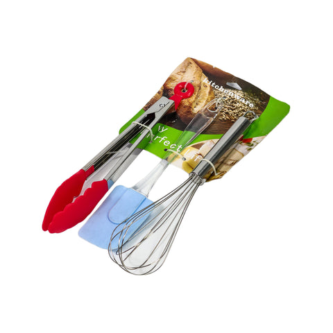 Kitchen Utensil Set 3Pc - Multi Colour