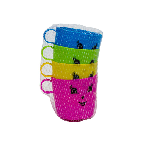 Kids Plastic Cup 4Pc-Multi Colour