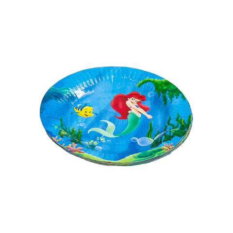 Paper Plates 7"-Little Mermaid
