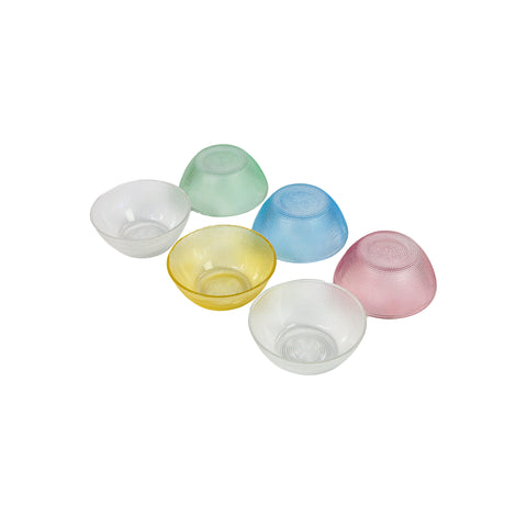 Glass bowl 6Pc-Multi Colours