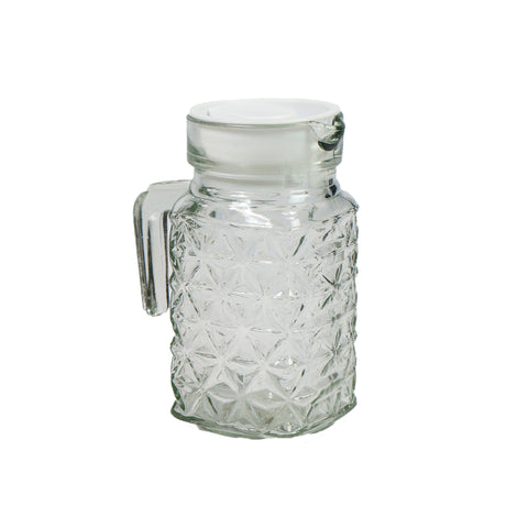 Glass Jug 500ml - White Lid