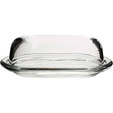 Butter Dish Glass & Lid 20*6.5*13cm