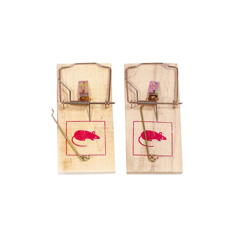 Wooden Mouse Trap 2 piece Small